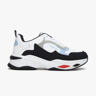 Panelled Low-Top Lace-Up Shoes